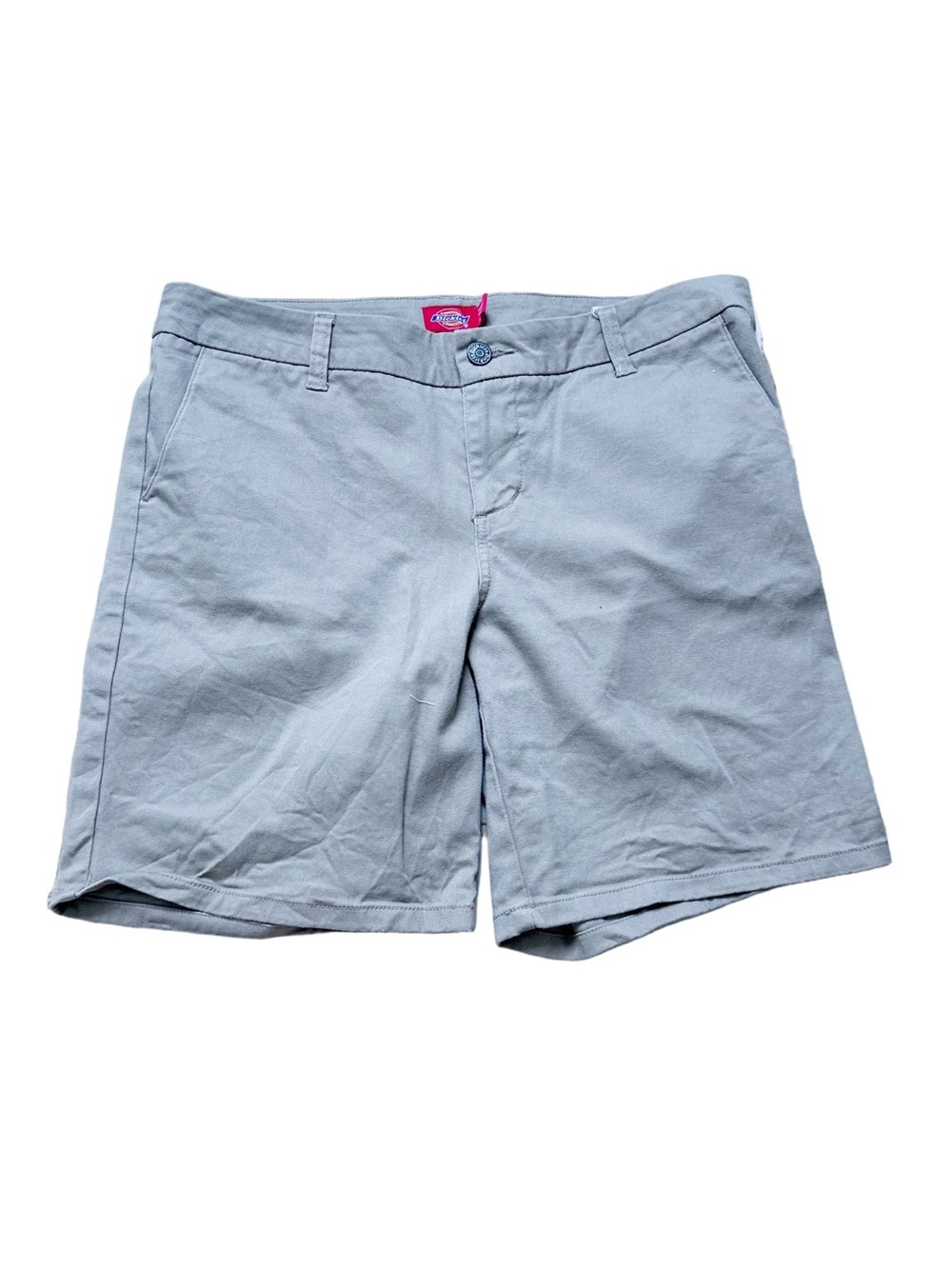 Dickies Women’s Khaki Chino Shorts Size 13/31 stretch Cotton-blend
